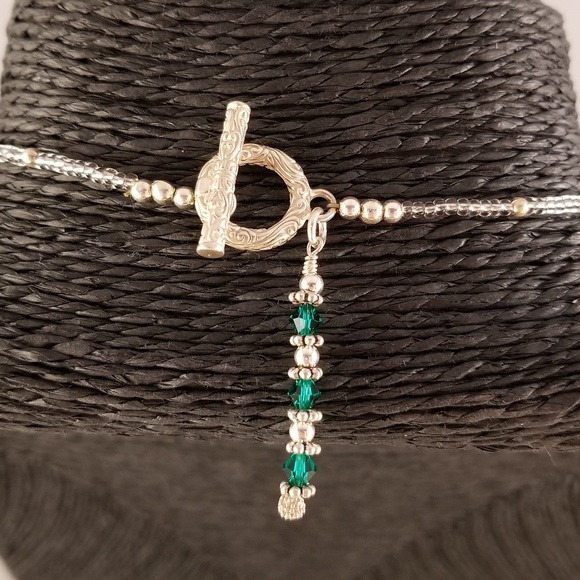 Swarovski and Sterling Silver Necklace & Earrings - Picture 5 of 8